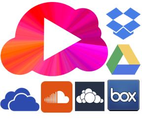 Cloud Music Player - Dropobox Box and Google Drive